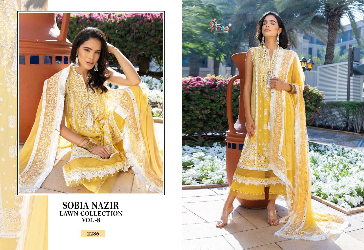Shree Sobia Nazir Lawn 8 Fancy New Exclusive Wear Pakistani Salwar Kameez Collection